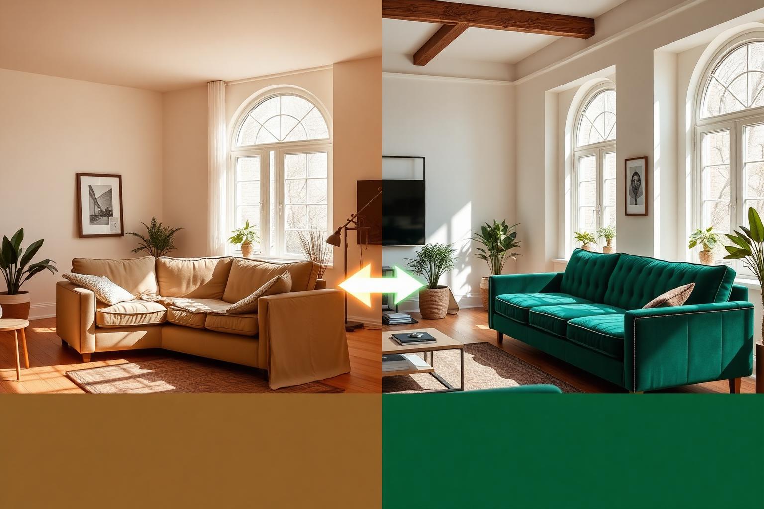 Koala View AI visual try-on: a shopper sees a product placed in their own room before buying
